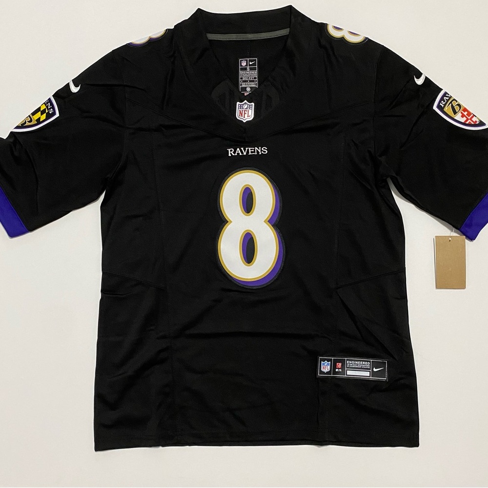 Lamar Jackson Baltimore Ravens Black Jersey size S to 2XL